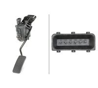 HELLA 6PV 010 946-051 Sensore, Posizionamento pedale acceleratore, per veicolo con guida a Dx, 6a... poli, Cambio manuale, Codice BM