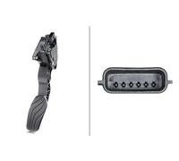 HELLA Sensore, Posizionamento pedale acceleratore compatibile con NISSAN