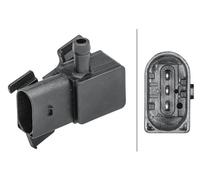 HELLA 6PP 009 409-021 Sensore, Pressione gas scarico, 3a... poli, fissato con graffetta