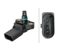 HELLA 6PP 009 400-471 Sensore, Pressione alimentazione, 4a... poli, avvitato