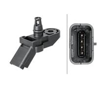 HELLA 6PP 009 400-301 Sensore, Pressione collettore d'aspirazione, 4a... poli, avvitato