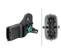 HELLA 6PP 009 400-951 Sensore, Pressione collettore d'aspirazione - 4a... poli
