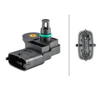 Sensore, pressione collettore di aspirazione HELLA 6PP358 152-191
