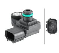 Sensore, pressione collettore di aspirazione HELLA 6PP 358 152-361