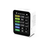 Sensore rilevatore di CO2 Smart Monitor a qualità 'aria TVOC Rilevatore misuratore di umidità a temperatura del gas CO2 CH2O,Monitoraggio della sicurezza aerea