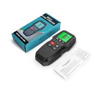 Sensore scanner elettrico da parete 7 in 1 con display LCD Rilevatore di montanti ad alta precisione for cavi CA, metallici, travetti in legno, tubi(Black)