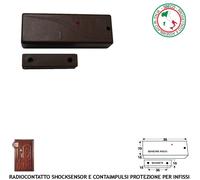 Sensore Scasso e Magnetico Wireless 433,92 MHz Codice Secur-Lysa GSM Antifurto