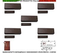 Sensore Scasso Sismico e Magnetico Radio 5 Pz x Secur-Lysa e Sydra GSM Antifurto