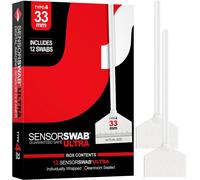 Sensor Swab ULTRA - Tamponi per la pulizia di fotocamere reflex e DSLR di medio formato mirrorless o mirrorless, 33 mm, per la rimozione di polvere e olio, confezione da 12
