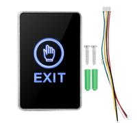 Sensore Tattile Pulsante Apribile, Pulsante di Rilascio con Luce a LED, Pannello Sensore Tattile NO/NC/COM Pulsante di Controllo Accesso Uscita