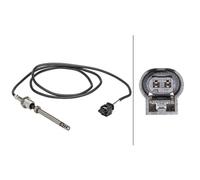 Sensore Temperatura Dei Gas di Scarico Avvitato 2-polig 1.055mm Cavo HELLA per E