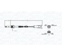 Sensore temperatura gas di scarico 172000043010 MAGNETI MARELLI per SAAB OPEL
