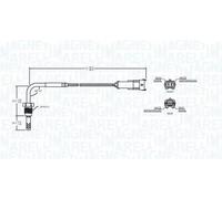 Sensore temperatura gas di scarico 172000059010 MAGNETI MARELLI per FIAT PANDA