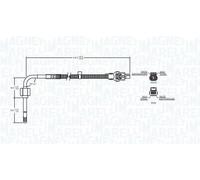 Marelli 172000179010 Sensore Temperatura Gas di Scarico