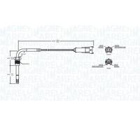 Sensore, temperatura gas di scarico MAGNETI MARELLI 172000235010