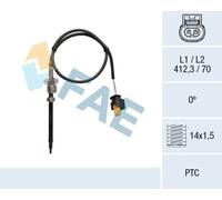 FAE 68039 Sensore, Temperatura gas scarico