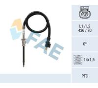 FAE 68060 Sensore, Temperatura gas scarico
