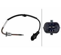 Hella Sensore temperatura gas scarico 6PT010376941 - 2 poli, cavo 270mm - OPEL/SAAB/VAUXHALL