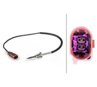 HELLA 6PT 014 494-421 Sensore, Temperatura gas scarico, 2a... poli, avvitato, Cavo 530mm