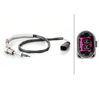 Sensore temperatura gas di scarico 6PT 014 495-101 HELLA per AUDI VW SKODA SEAT