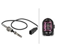 HELLA 6PT 358 181-291 Sensore, Temperatura gas scarico, 2a... poli, avvitato, Cavo 455mm