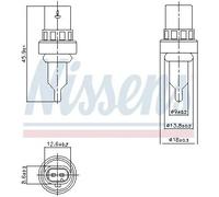 NISSENS 207011 Sensore, Temperatura refrigerante
