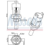 Sensore temperatura liquido refrigerante 207080 NISSENS per BMW LAND ROVER