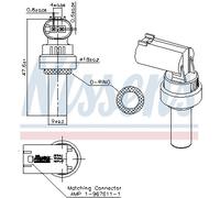 Sensore, temperatura refrigerante posteriore per CHEVROLET MAYBACH MERCEDES-BENZ