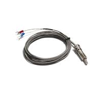 Sensore termocoppia alimentato a gas Baionetta for termocoppia con molla di compressione regolabile tipo K/E/J non collegata a terra con testa filettata fissa(Lead L 4m,J-type)