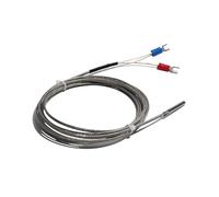 Sensore termocoppia alimentato a gas Tipo di sonda Termocoppia Tipo E Tubo SUS Sonda 4 * 30 3 metri/4 m/5 m Sensore di temperatura con filo metallico schermato ad alta temperatura(Cable L 3Meter)