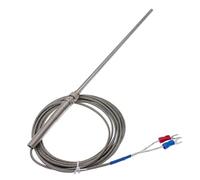 Sensore termocoppia tipo K, sonda da 200 mm, cavo strumento di misurazione della temperatura in acciaio inossidabile, 1 pezzo(Line length 5m)