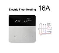 Sensore termometro, Controller di temperatura del termostato Smart WiFi, Tuya App. Telecomando, lavorare con Alexa Google Home Yandex Alice(16A Electric Heating)