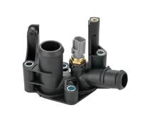 sensore Termostato liquido Assemblea Automatica Dell'alloggiamento Termostato Liquido Refrigerante Motore 7M5G8K556AC Compatibile Con Ford Per Fiesta L4 1.6L 2011-2019(Black)