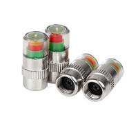 Sensore TPMS Auto Indicatore Della Pressione Dei Pneumatici | Rilevamento Della Valvola Esterna Del Sensore Del Cappuccio Della Valvola Di Monitoraggio Degli Avvisi Da 4 Pezzi