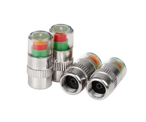 Sensore TPMS Auto Indicatore Della Pressione Dei Pneumatici | Rilevamento Della Valvola Esterna Del Sensore Del Cappuccio Della Valvola Di Monitoraggio Degli Avvisi Da 4 Pezzi