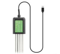 Sensore USB del suolo 7-in-1 Misuratore di temperatura e umidità pH con rilevamento di nutrienti NPK Sonda impermeabile IP68 per Android Agricoltura Giardinaggio Paesaggistica Analisi del suolo