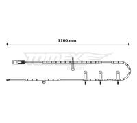 Sensore usura pastiglie Assale posteriore Freno a disco TX 30-71 TOMEX Brakes