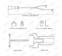 JURID FAI183 Sensore di usura delle pastiglie freni