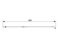 Sensore usura pastiglie Freno a disco 1 987 473 005 BOSCH per BMW 5 Touring
