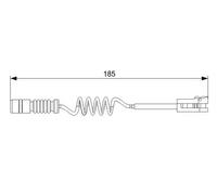 Sensore usura pastiglie Freno a disco 1 987 473 007 BOSCH per MERCEDES-BENZ VW