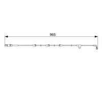 Sensore usura pastiglie Freno a disco 1 987 473 027 BOSCH per BMW X5 X6