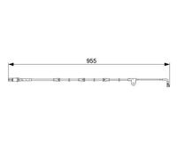 Sensore usura pastiglie Freno a disco 1 987 473 028 BOSCH per BMW X5 X6