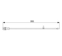 Sensore usura pastiglie Freno a disco 1 987 473 034 BOSCH per PORSCHE BOXSTER