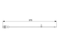 Sensore usura pastiglie Freno a disco 1 987 473 035 BOSCH per PORSCHE BOXSTER