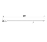 Sensore usura pastiglie Freno a disco 1 987 473 040 BOSCH per PORSCHE 911 CAYMAN