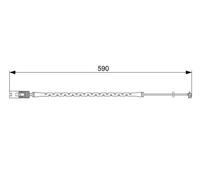 Sensore usura pastiglie Freno a disco 1 987 473 042 BOSCH per BMW 7