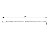 Sensore usura pastiglie Freno a disco 1 987 473 050 BOSCH per BMW 1 3 Touring 3