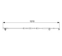 Contatto di avvertimento, usura delle pastiglie dei freni BOSCH 1 987 473 054
