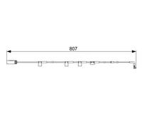 Sensore usura pastiglie Freno a disco 1 987 473 058 BOSCH per MINI MINI