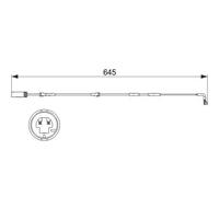 Sensore usura pastiglie Freno a disco 1 987 473 504 BOSCH per BMW X1